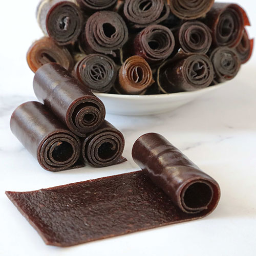 تصویر لواشک آلبالو و آلوچه 